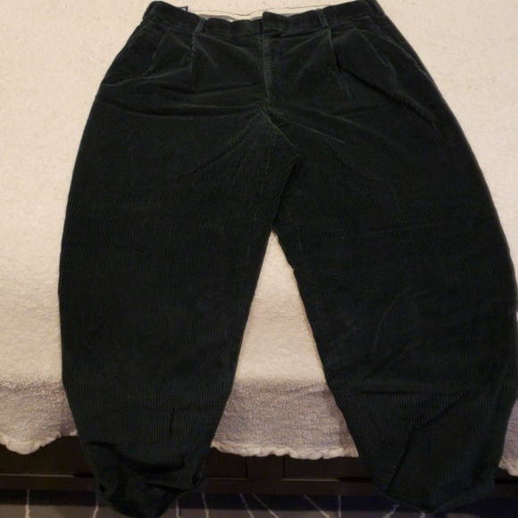 John Alexander Corduroy Pants Green 32/32 - Picture 1 of 4